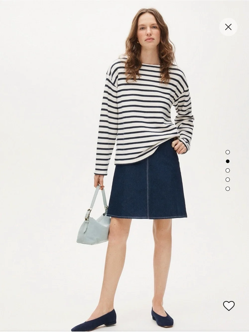 J. Crew White and Navy Striped Boatneck Sweater oversized Msrp 118
